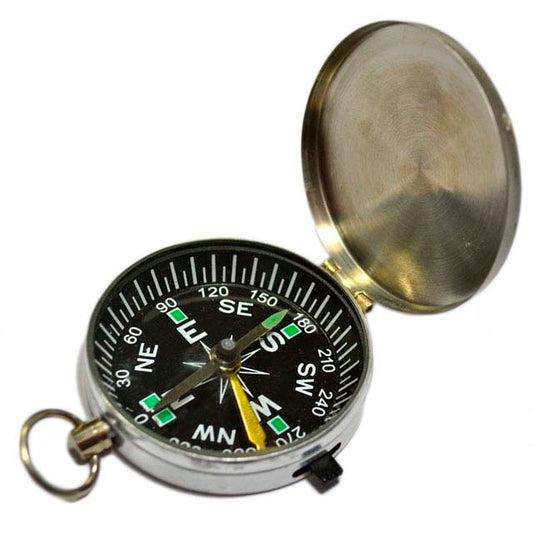 Bússola Bolso Inox  Pocket Compass