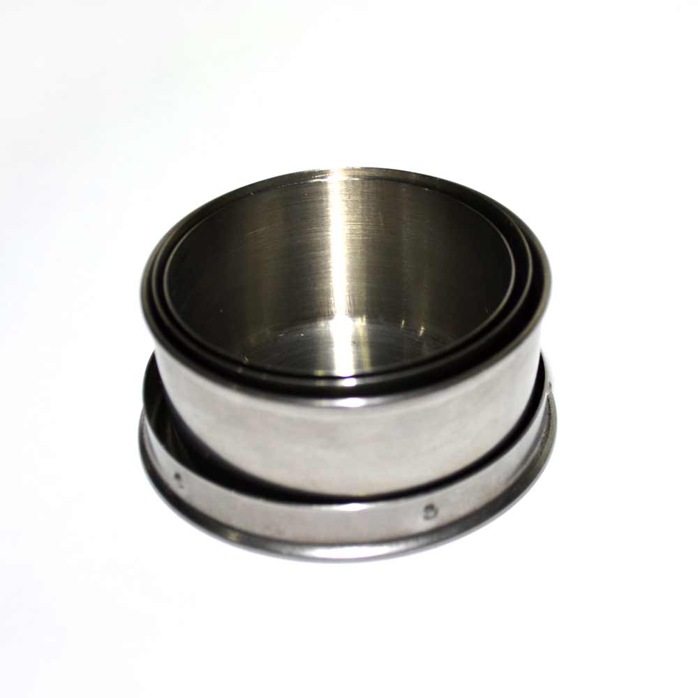 Copo retrátil em Metal inox com Chaveiro 150ml