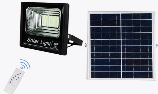 Luminária / Refletor Solar fotovoltaica 60 W - 7200 lumens