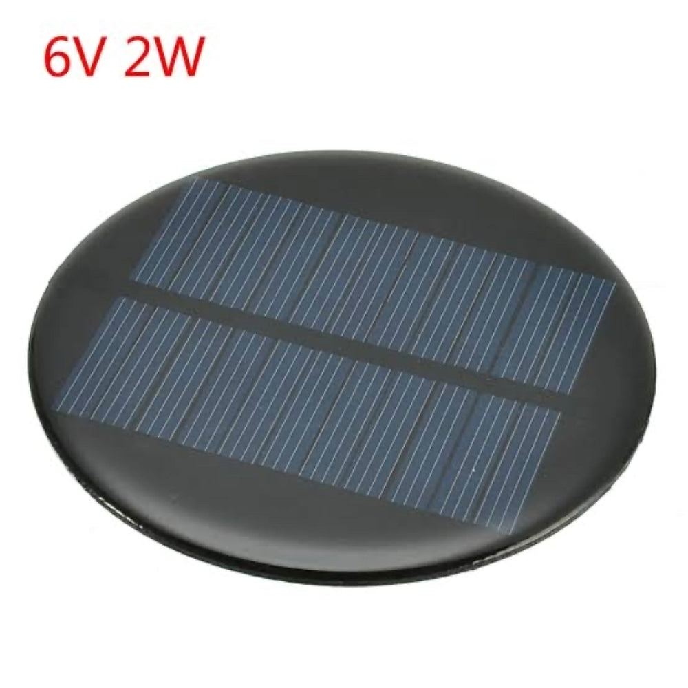 Painel solar 100 mm redonda de célula 6v