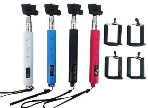 Monopod Bluetooth Zoom e USB recarregável - Iphone e Android