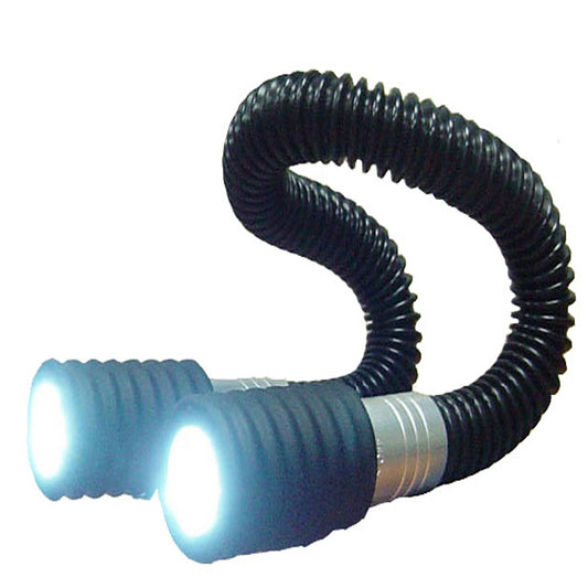 Lanterna dupla ajustável tubular tipo serpente 24 LEDs